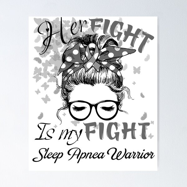 Item preview, Her Fight Is My Fight Sleep Apnea Warrior designed and sold by rechardtee.