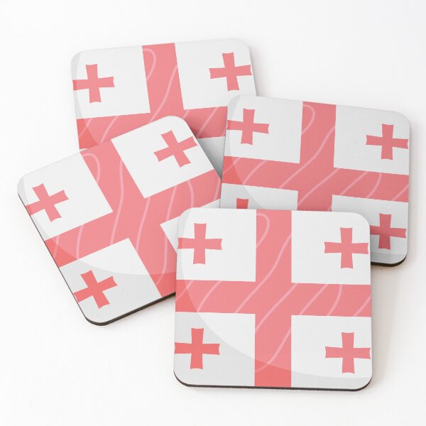 Item preview, Georgia Flag Country Isolated Icon designed and sold by MIDDLX.