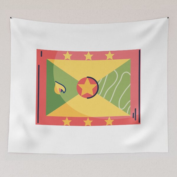 Item preview, Grenada Flag Country Isolated Icon designed and sold by MIDDLX.