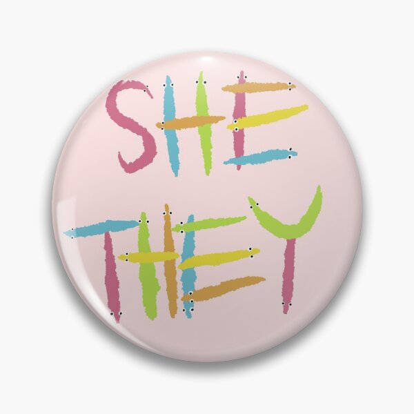 Item preview, She they worm on a string pronouns designed and sold by annoyingarts.