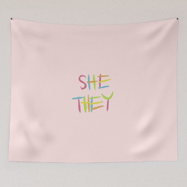 Item preview, She they worm on a string pronouns designed and sold by annoyingarts.