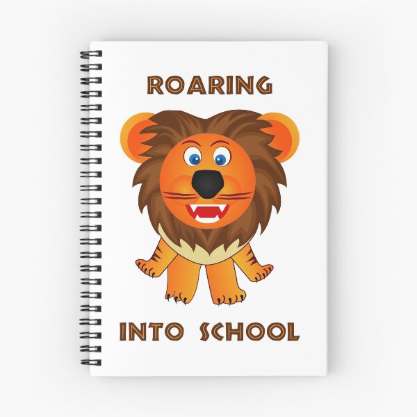 Item preview, Roaring Into School (Cartoon Lion) designed and sold by TimespunThreads.