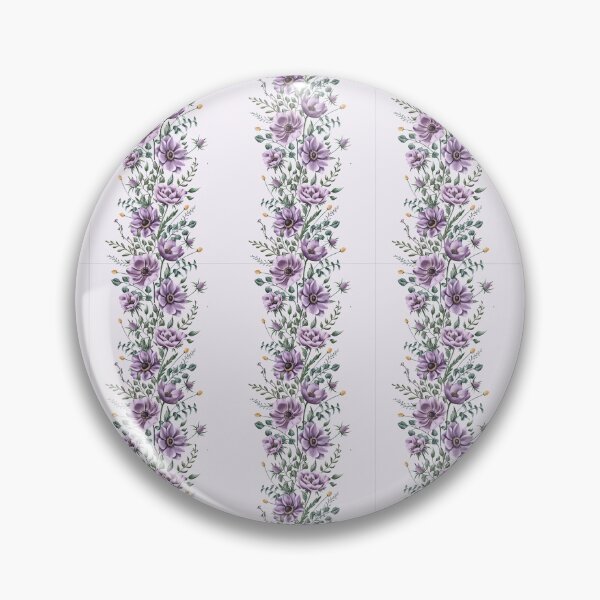 Item preview, Floral seamless pattern. Purple anemones and green leaves on the light purple background. Endless background with beautiful gentle flowers.  designed and sold by BananiLettering.