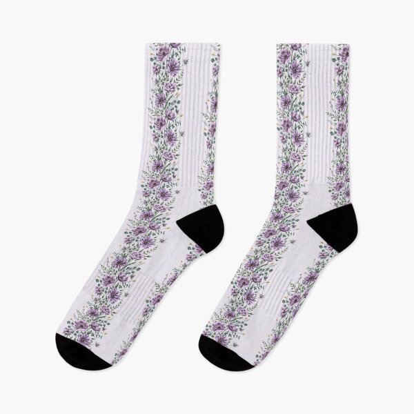 Item preview, Floral seamless pattern. Purple anemones and green leaves on the light purple background. Endless background with beautiful gentle flowers.  designed and sold by BananiLettering.