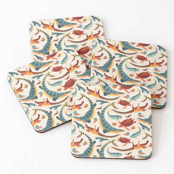 Item preview, Western Interior Seaway Pattern designed and sold by Grecovia.