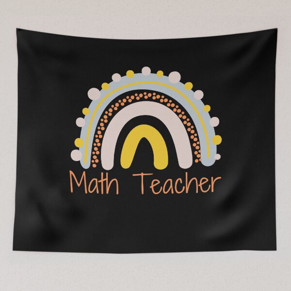 Item preview, Math Teacher With Rainbow designed and sold by GraphicDesign15.