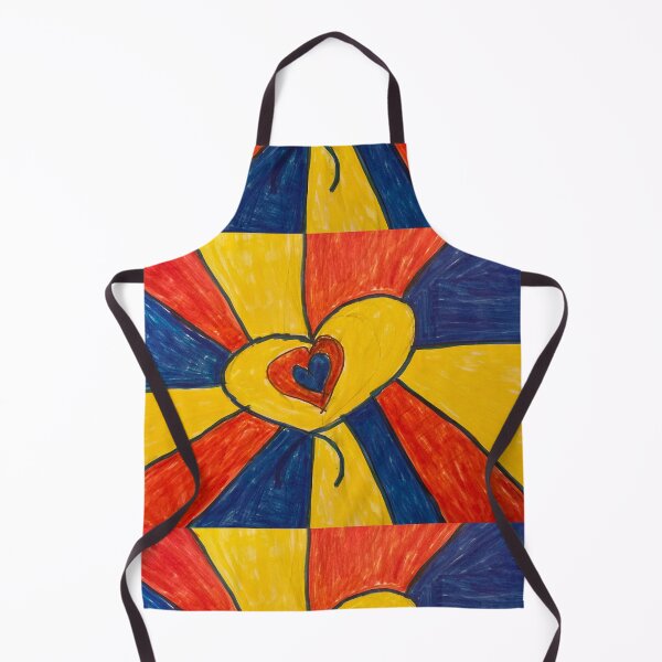 Item preview, WATERCOLOR PRIMARY COLORS HEART PATTERN  designed and sold by RetroPlaceee.