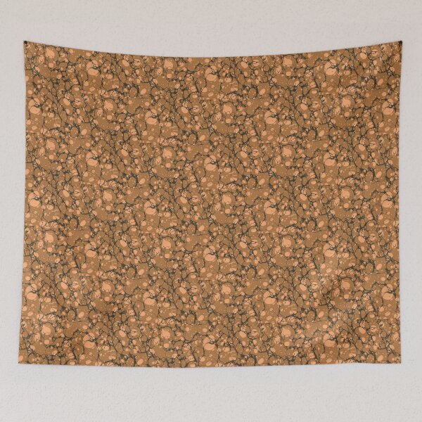Aperçu de l'œuvre Antique Marbled Paper Brown Gold créée et vendue par Pixelchicken.
