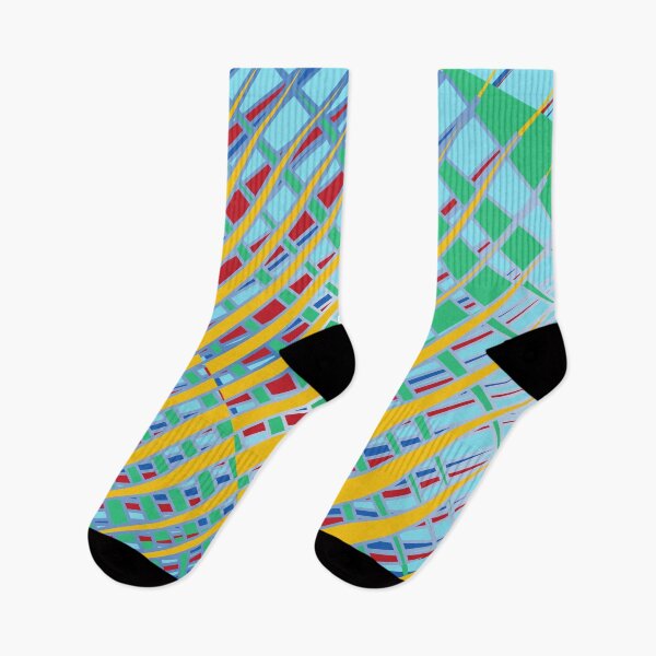 Item preview, All-Over Multi-color, Geometric, Criss Cross Mesh Design designed and sold by ThisNThatImages.