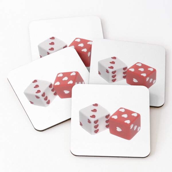 Item preview, cute aesthetic coquette soft girl red heart lovecore dice designed and sold by internethigh.