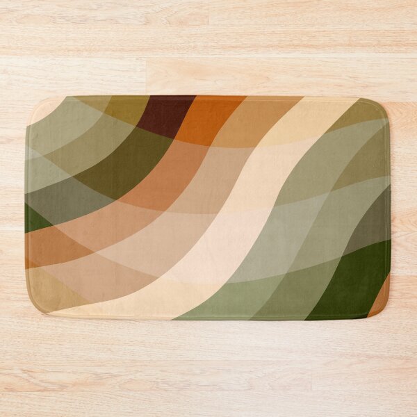 Item preview, BOLD Retro 1970s Color Waves in Autumn Tones designed and sold by cozycaroline.