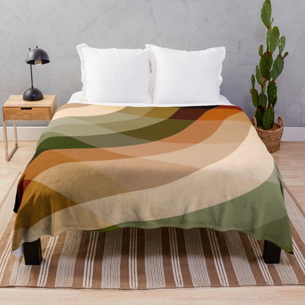 Item preview, BOLD Retro 1970s Color Waves in Autumn Tones designed and sold by cozycaroline.