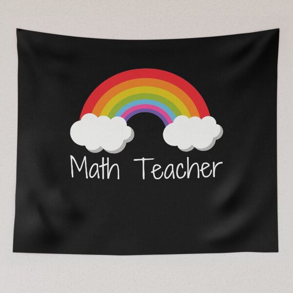 Item preview, Math Teacher With Rainbow designed and sold by GraphicDesign15.