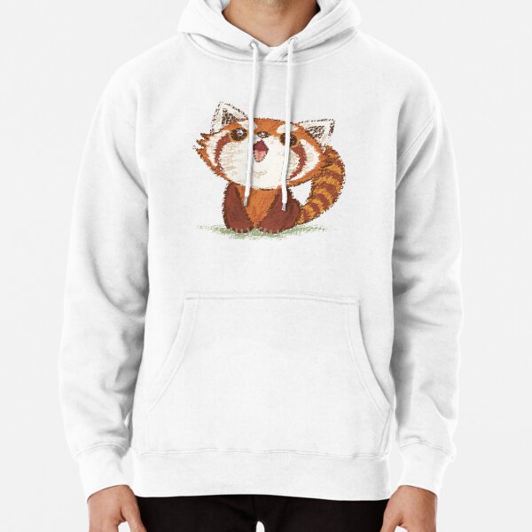 Red panda happy Pullover Hoodie