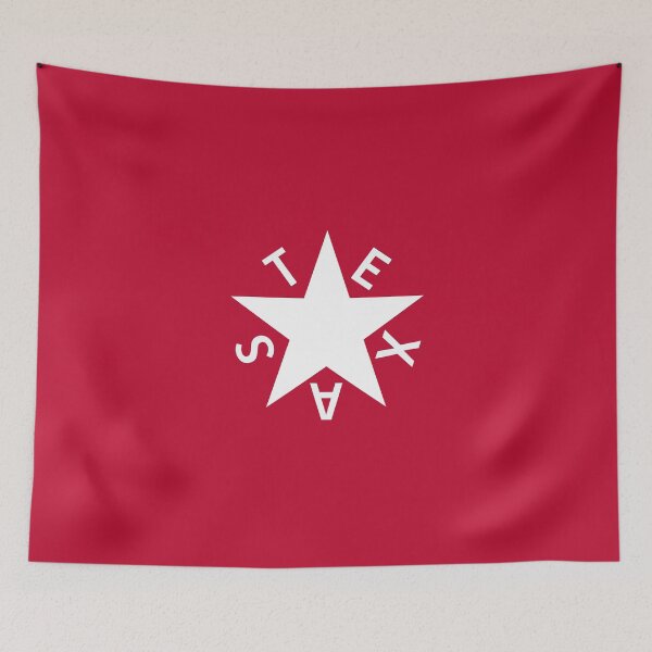 Item preview, The Zavala (First Official Republic of Texas Flag) - Red designed and sold by franklinprintco.