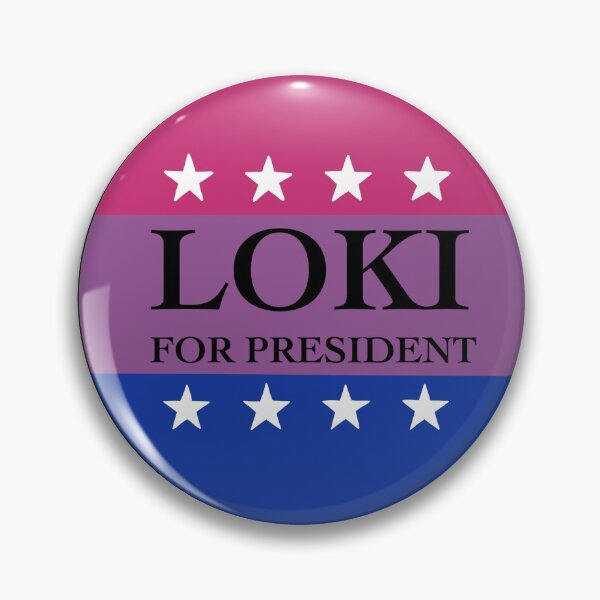 Item preview, loki for president bisexual flag designed and sold by itsrubii.
