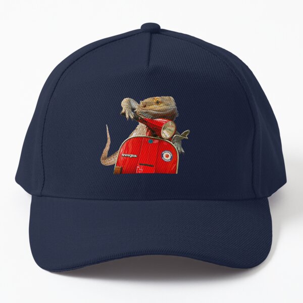 Born To Be Wild - Bearded Dragon On A Vespa Baseball Cap