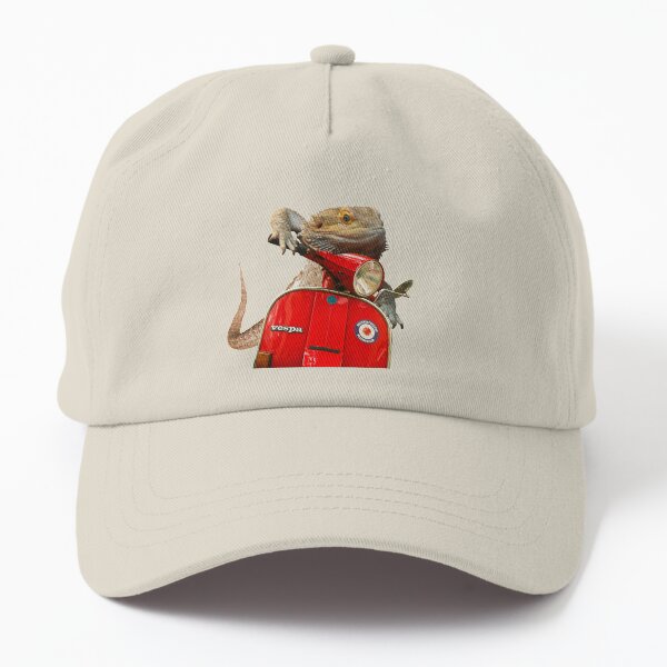 Born To Be Wild - Bearded Dragon On A Vespa Dad Hat
