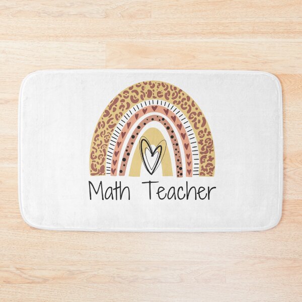 Item preview, Math Teacher With Rainbow, Leopard designed and sold by GraphicDesign15.