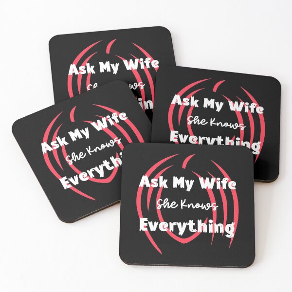 Item preview, Ask My Wife She Knows Everything designed and sold by ThinkAndReflect.