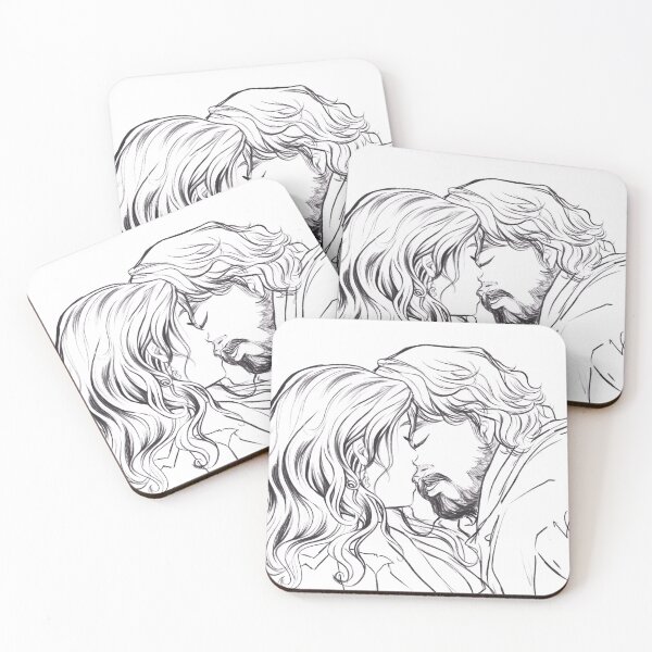 Item preview, Athos and Milady Sketch designed and sold by lluviayui.