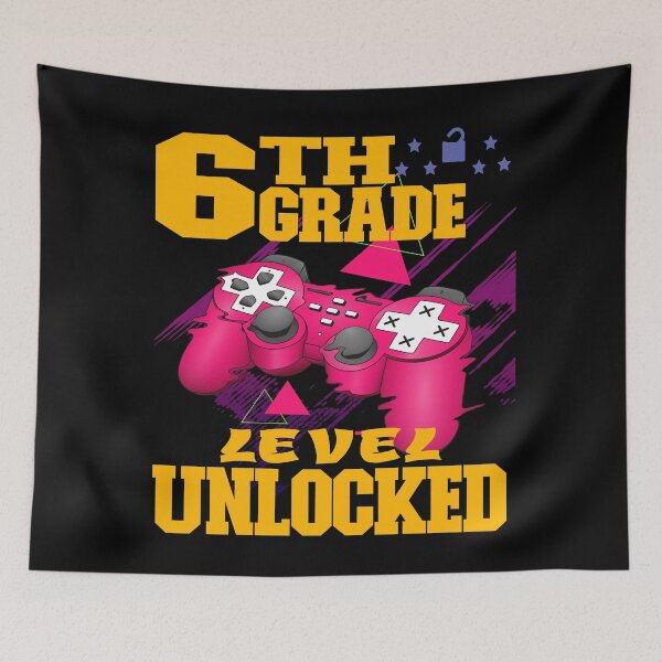 Item preview, 6TH GRADE LEVEL UNLOCKED GLITCHED GAME CONTROLLER - BACK TO SCHOOL designed and sold by PhillDaPhlava.