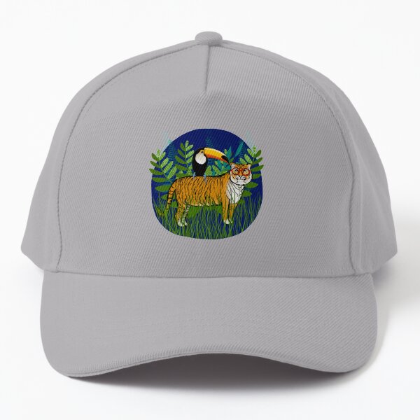 Jungle Tiger and Toucan Baseball Cap