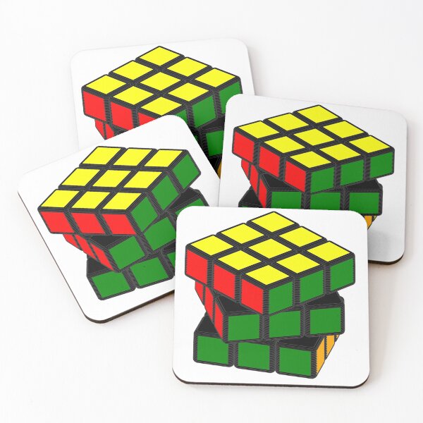 Item preview, Cube Puzzle, Colorful 9 square cube, 1980s vintage toy, Red Yellow Green designed and sold by Nostrathomas66.