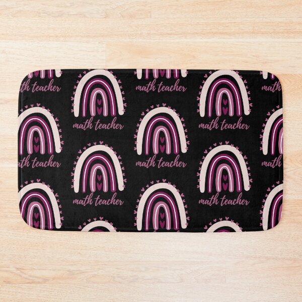 Item preview, math teacher with rainbow designed and sold by RayanDesigns.