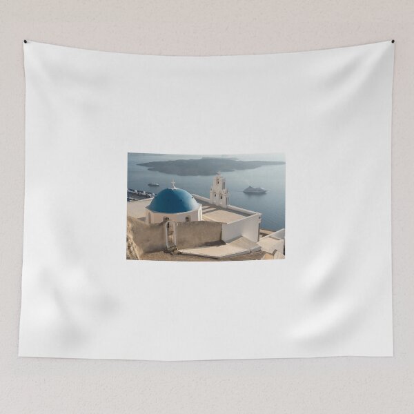 Item preview, Blue Domed Santorini Church designed and sold by Petr Svarc.