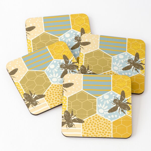 Item preview, Chic Modern Hive and Bee Art  designed and sold by Easy-Pro-Gifts.