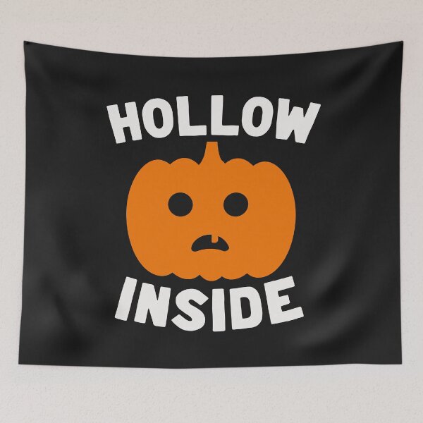 Item preview, Hollow Inside // Funny Halloween Pumpkin designed and sold by SLAG-Creative.