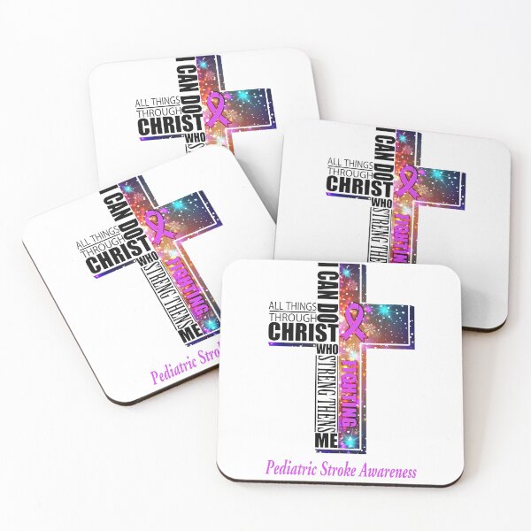Item preview, I Can Do All Things Through Christ Pediatric Stroke Awareness designed and sold by Brad-FI.