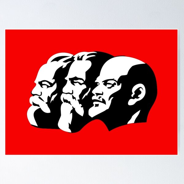 Item preview, Marx Engels und Lenin designed and sold by PoliticsPrint.