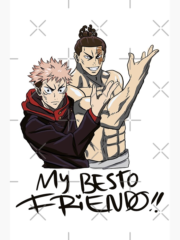 Yuji Itadori And Aoi Todo Besto Friendo Animangapoi Greeting Card By Animangapoi Redbubble