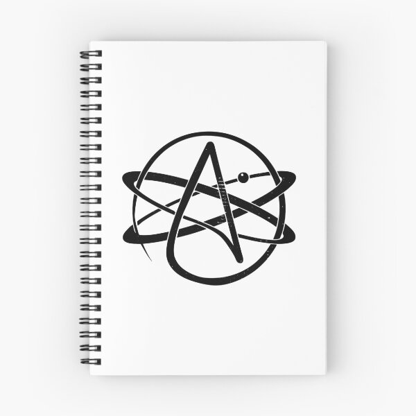 Item preview, Atheism Logo (Black Worn Logo) designed and sold by politicalamity.
