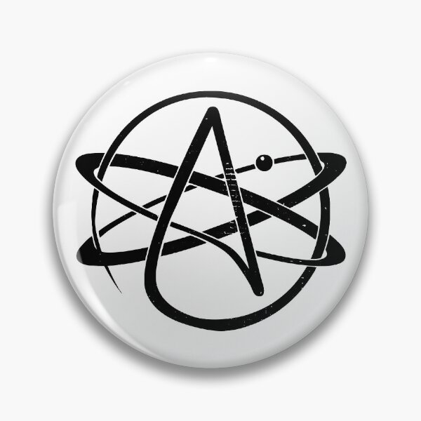 Item preview, Atheism Logo (Black Worn Logo) designed and sold by politicalamity.