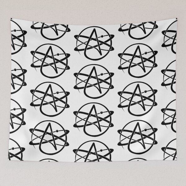 Item preview, Atheism Logo (Black Worn Logo) designed and sold by politicalamity.