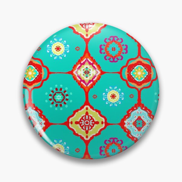 Item preview, Colourful bohemian,tiles,geometric ,mosaic,boho pattern  designed and sold by MariaMarinova.