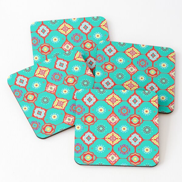 Item preview, Colourful bohemian,tiles,geometric ,mosaic,boho pattern  designed and sold by MariaMarinova.