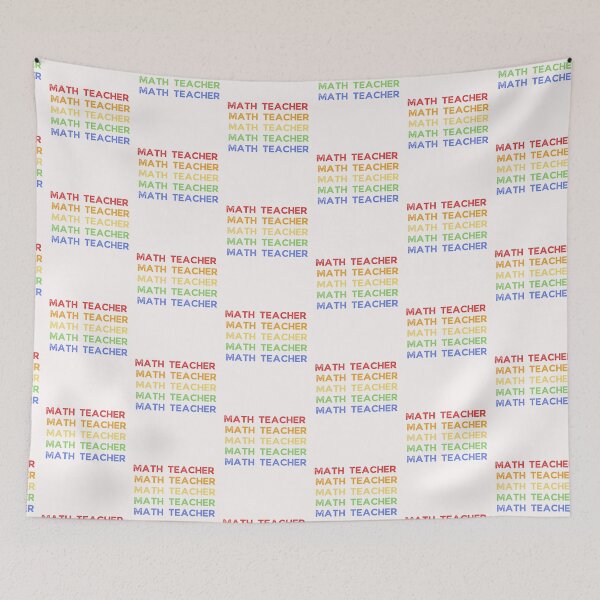 Item preview,  math teacher with rainbow designed and sold by Eman4design.