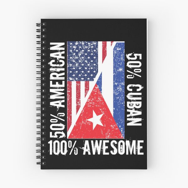 Item preview, 50% American 50% Cuban 100% Awesome Cuba Flag  designed and sold by JapanBubble.