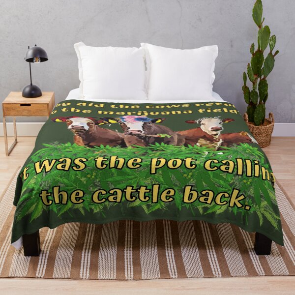Item preview, Funny Weed Pun-Stoner Cows designed and sold by goodguy53.