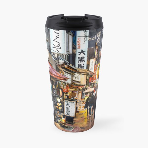 Tokyo in the rain Travel Coffee Mug