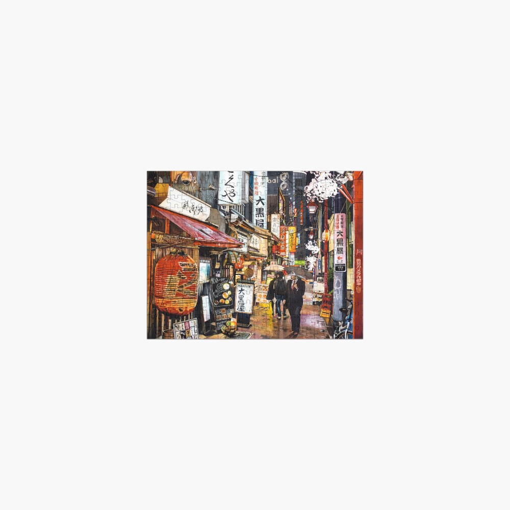 Tokyo in the rain Jigsaw Puzzle