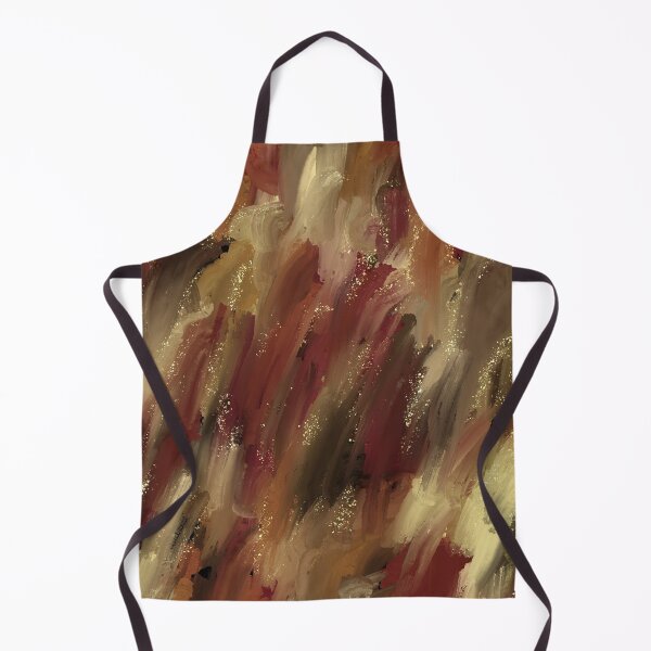 Item preview, Modern Painted Abstract in Hues of Rust, Deep Red, Gold, and Green designed and sold by cozycaroline.
