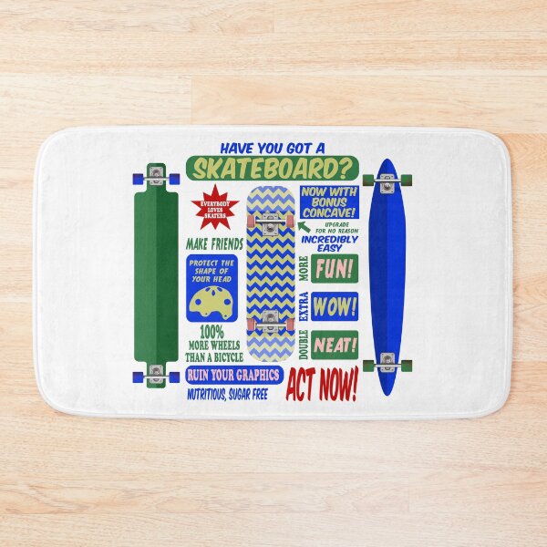 Item preview, funny retro skateboard poster designed and sold by piedaydesigns.