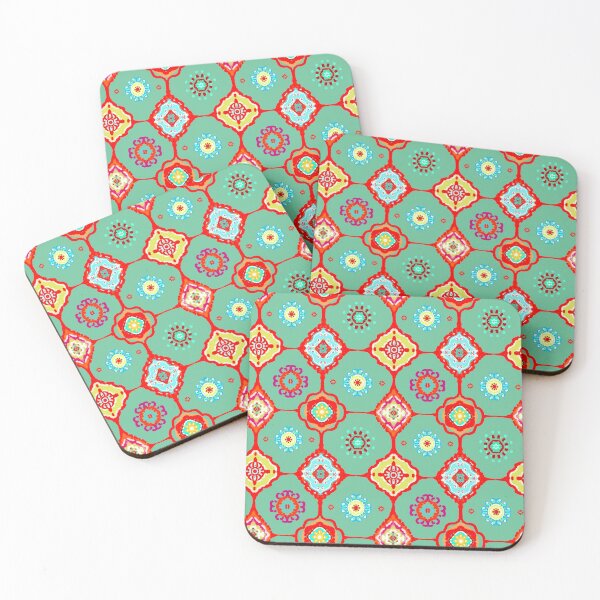 Item preview, Colourful bohemian,tiles,geometric ,mosaic,boho pattern  designed and sold by MariaMarinova.
