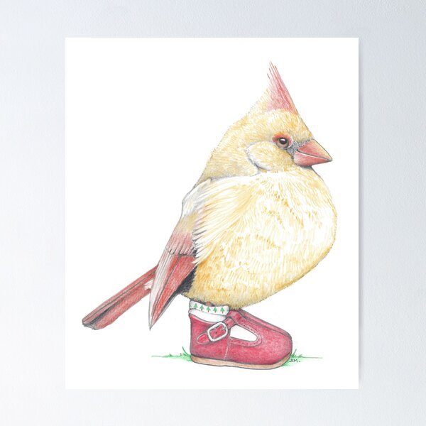 Item preview, Cardinal Youngster in Buckle Shoes designed and sold by JimsBirds.