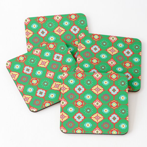 Item preview, Colourful bohemian,tiles,geometric ,mosaic,boho pattern  designed and sold by MariaMarinova.